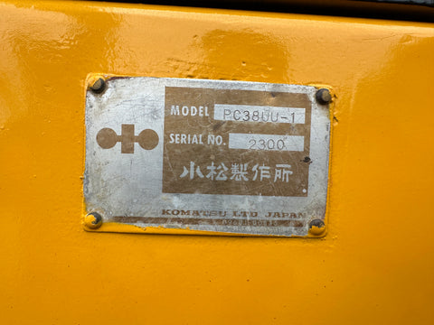 038.03 Komatsu PC38UU Mini Excavator S/N 2300