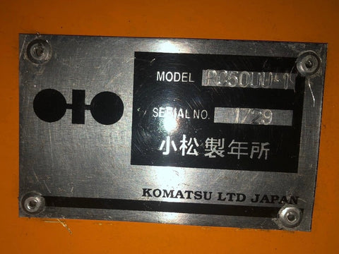 031.04 Komatsu PC50UU Mini Excavator S/N 1729