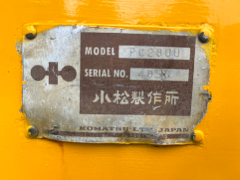 034.01 Komatsu PC28UU Mini Excavator S/N 4855