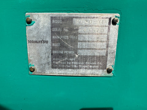 033.01 Komatsu PC20-7E Mini Excavator S/N 43570