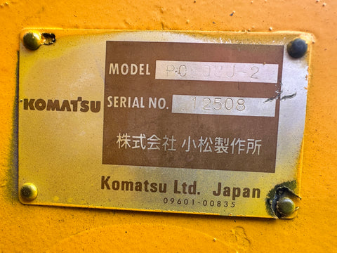 034.05 Komatsu PC50UU-2 Mini Excavator S/N 12508