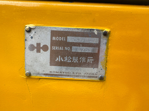 036.03 Komatsu PC50UU Mini Excavator S/N 5783