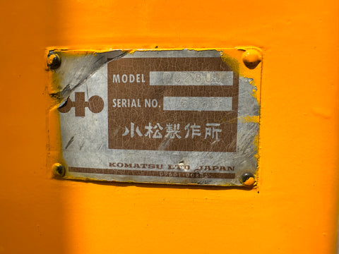 036.01 Komatsu PC28UU Mini Excavator S/N 6363