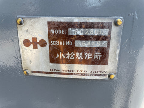 026.04 Komatsu PC28UU Mini Excavator S/N 6445