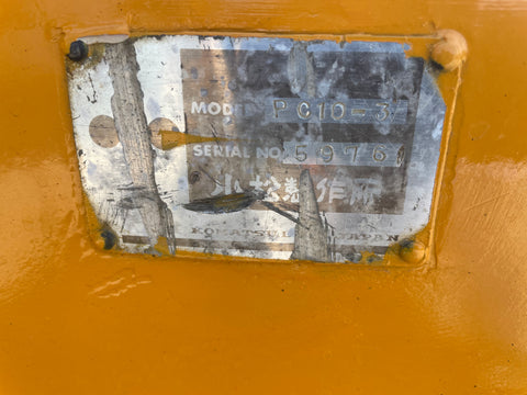 025.01 Komatsu PC10-3 Mini Excavator S/N 5976