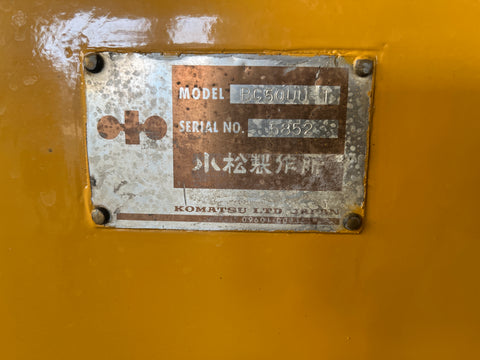 028.03 Komatsu PC50UU Mini Excavator S/N 5852