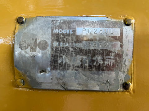 029.01 Komatsu PC28UU Mini Excavator S/N 3372