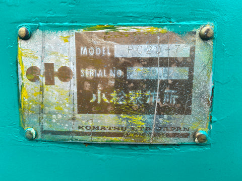 024.01 Komatsu PC20-7 Mini Excavator S/N 38012