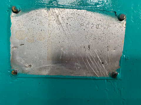 018.04 Komatsu PC20-7 Mini Excavator S/N 39500