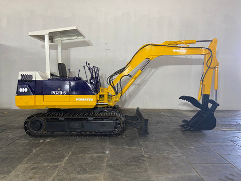 018.03 Komatsu PC20-6 Mini Excavator S/N 28730
