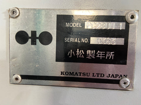 020.03 Komatsu PC28UU Mini Excavator S/N 5363