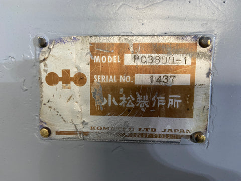 020.05 Komatsu PC38UU Mini Excavator S/N 1437