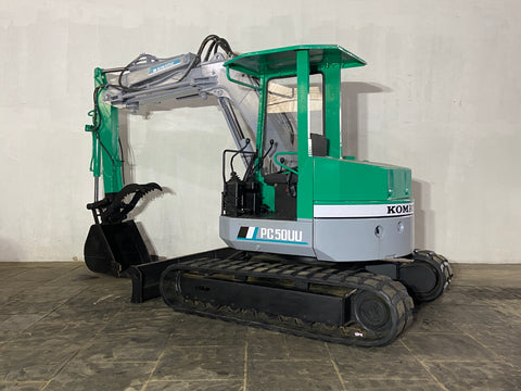 021.06 Komatsu PC50UU Mini Excavator S/N 3990