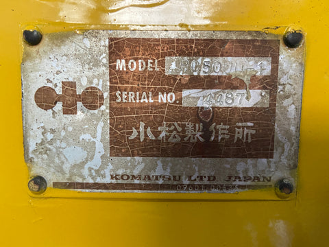 022.06 Komatsu PC50UU Mini Excavator S/N 4487