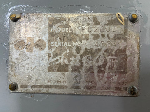 022.03 Komatsu PC28UU Mini Excavator S/N 4754