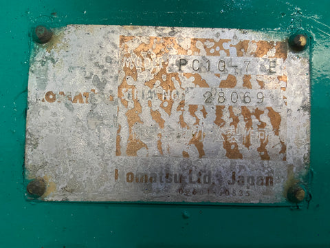 022.01 Komatsu PC10-7E Mini Excavator S/N 28069
