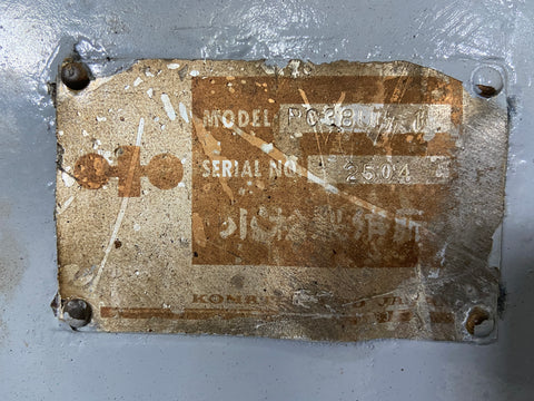 023.06 Komatsu PC38UU Mini Excavator S/N 2504