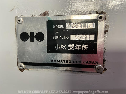 017.03 Komatsu PC28UU Mini Excavator S/N 2760