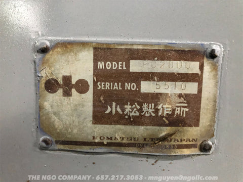 009.04 Komatsu PC28UU Mini Excavator S/N 5510