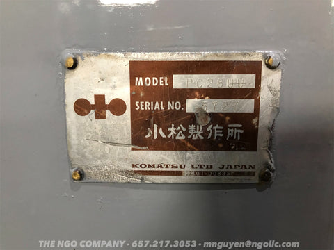 009.05 Komatsu PC28UU Mini Excavator S/N 5727