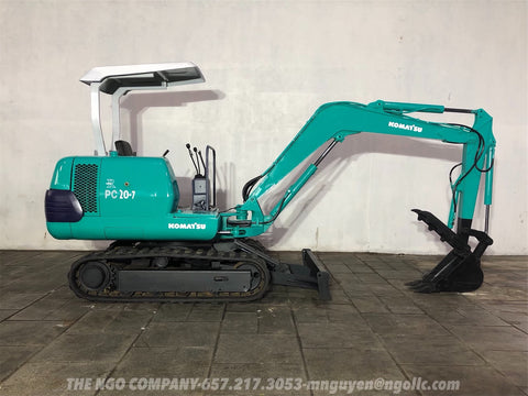 016.04 Komatsu PC20-7 Mini Excavator S/N 38361