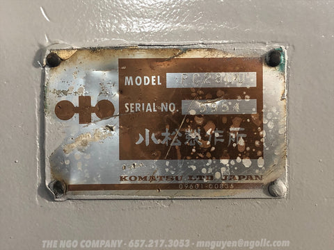 014.06 Komatsu PC28UU Mini Excavator S/N 5954