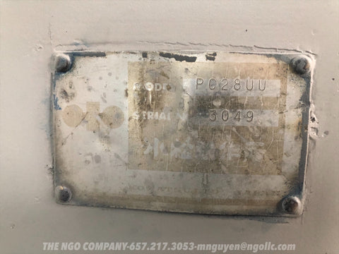 015.06 Komatsu PC28UU Mini Excavator S/N 3049