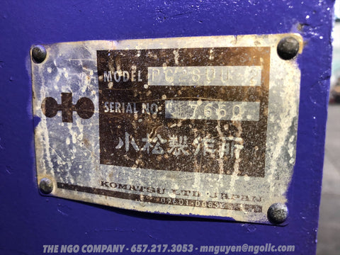 012.04 Komatsu PC28UU-2 Mini Excavator S/N 7660