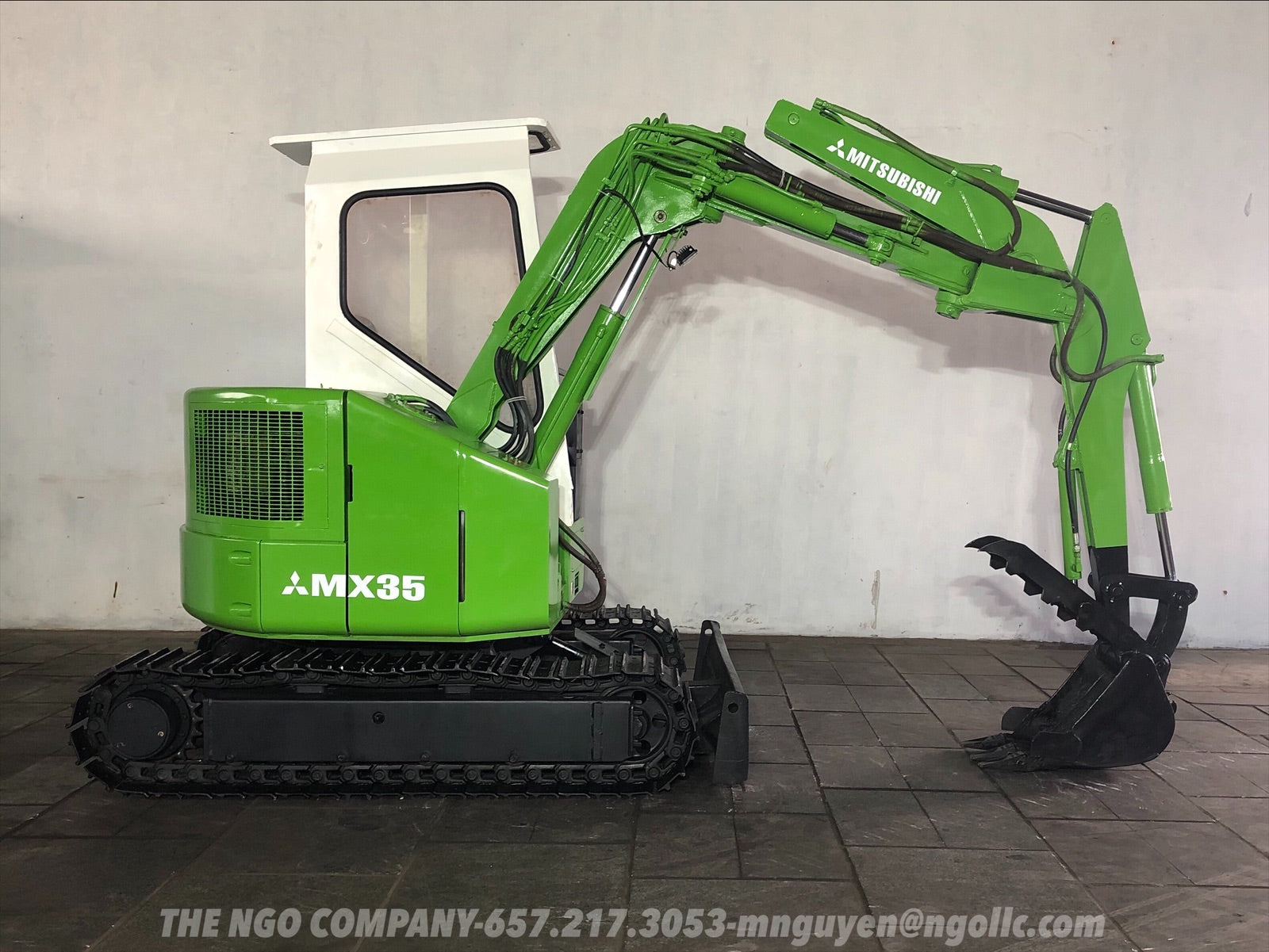 015.07 Mitsubishi MX35 Mini Excavator S/N E7D00694 – The NGO Company